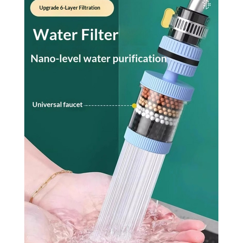 2 Pic 360 Degree Rotatable 6 Layer water Filter